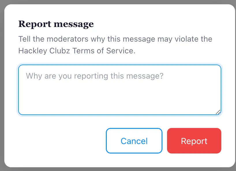 Report Message